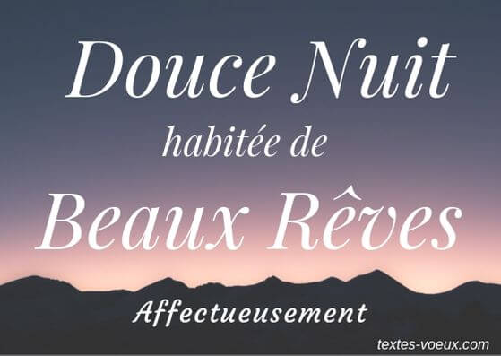 Message bonne nuit romantique et fais de beaux rêves amitié Dire bonne nuit avec tendresse et une belle carte de souhaits
