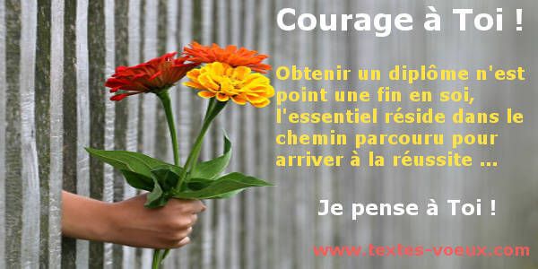 Messages d'encouragement Examens et Sms soutien pour 