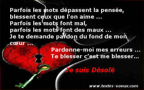 Texte Pardon Mon Amour Je regrette Message Pardon Mon amour