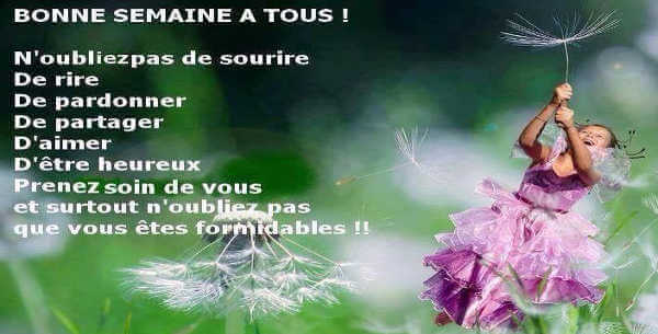 Sms Bonne semaine optimiste et motivant pour son amour Citation Positive pour le lundi