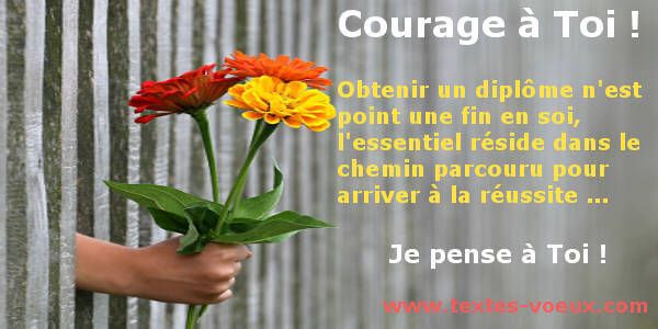 Message de motivation pour des examens ou un concours