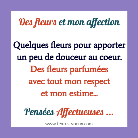 Message fleurs amitié ou mot fleurs amour petit mots avec des fleurs
