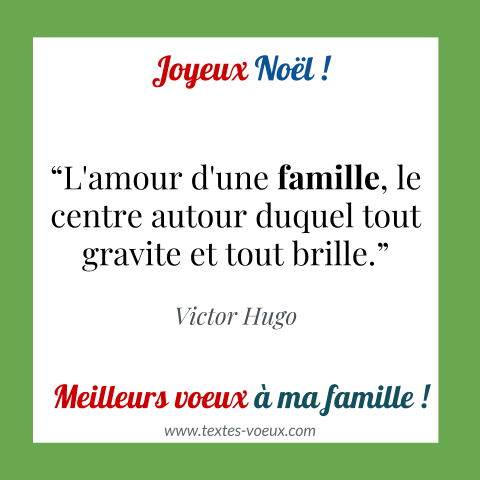 Carte de souhaits de Noël à toutes sa famille carte Noël famille citation frères et soeurs