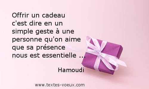 Idée mots cadeau de Noël et carte Messages d'accompagnement d'un cadeau