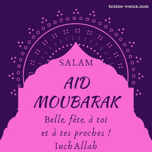 Belle carte Saha Aidkoum à poster sur Instagram Belle carte Aid said