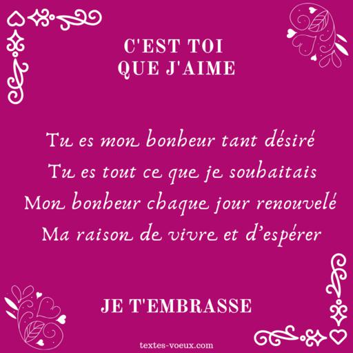 message court et mignon pour dire je t'aime rcs Poème court et mignon pour dire je t'aime
