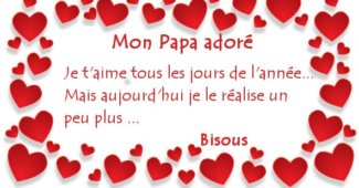 Carte de souhaits bonne fête papa d'amour