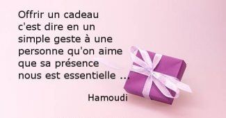 Messages d'accompagnement d'un cadeau