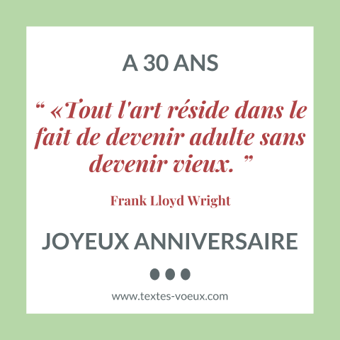 30 ans et toujours formidable: Joyeux Anniversaire 30 ans , Idée