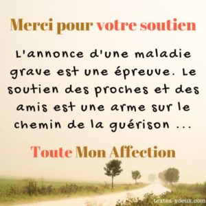 Message pour annoncer une maladie grave à ses amis ou sa famille